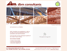 Tablet Screenshot of dbmconsultants.co.uk